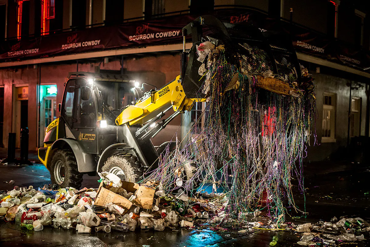 KBS leads Mardi Gras clean up efforts in the French Quarter